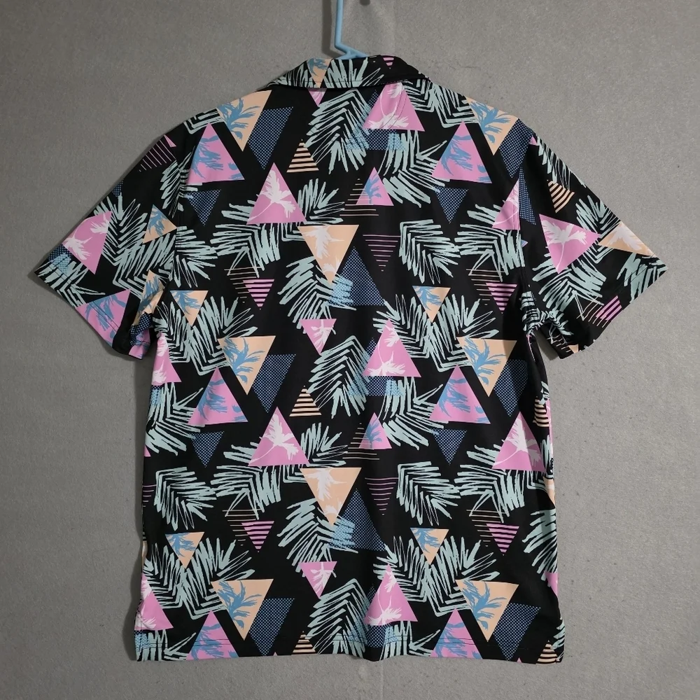 NWOT Chubbies Mens The 2 For Tee S/S Performance Polo Miami Vice Size Medium